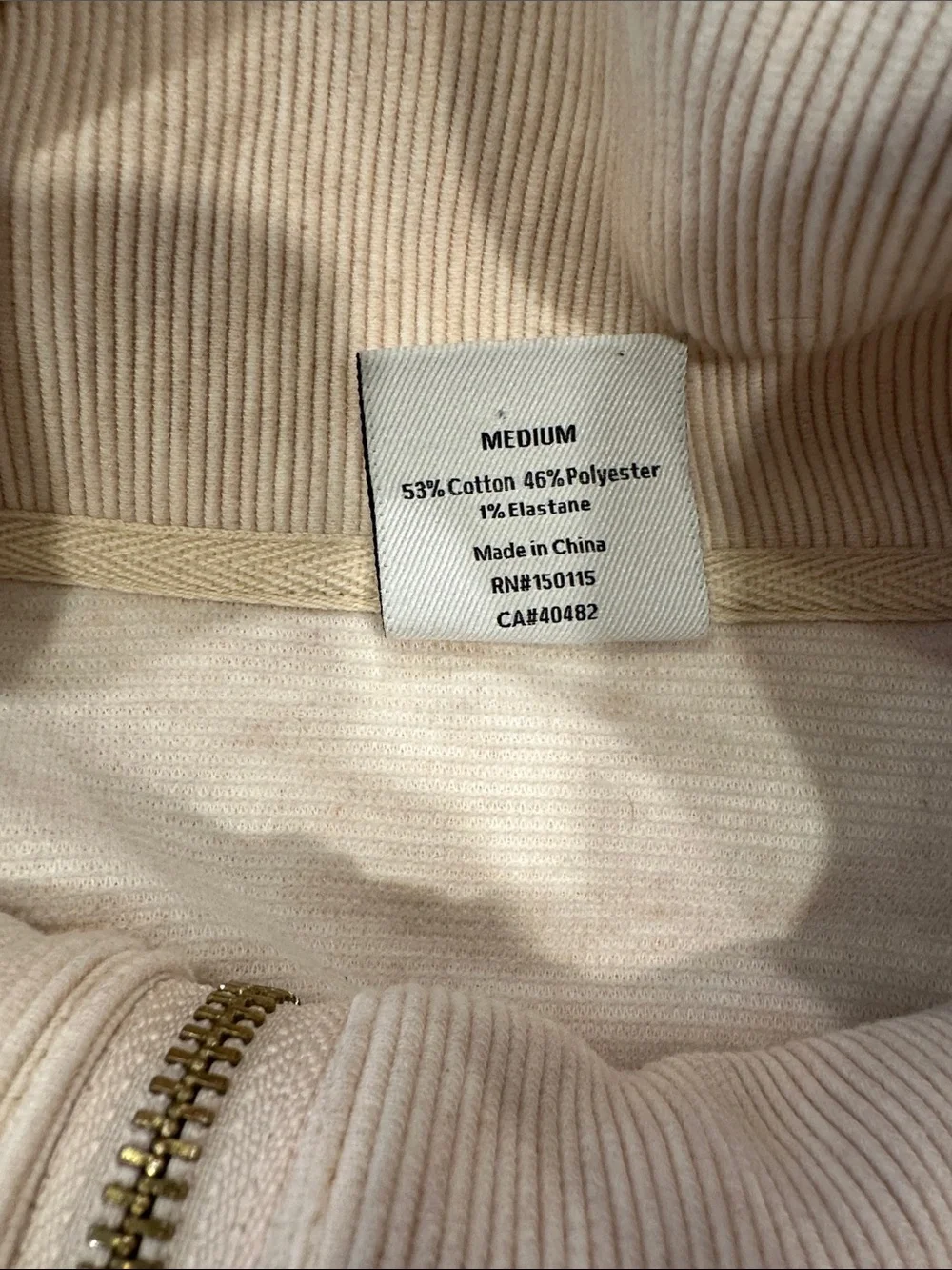 Varley Vine Cream Half-Zip Funnel Neck Pullover - Picture 4 of 6